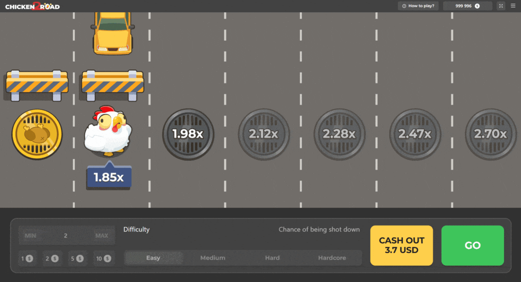 Gameplay von Chicken Road 2
